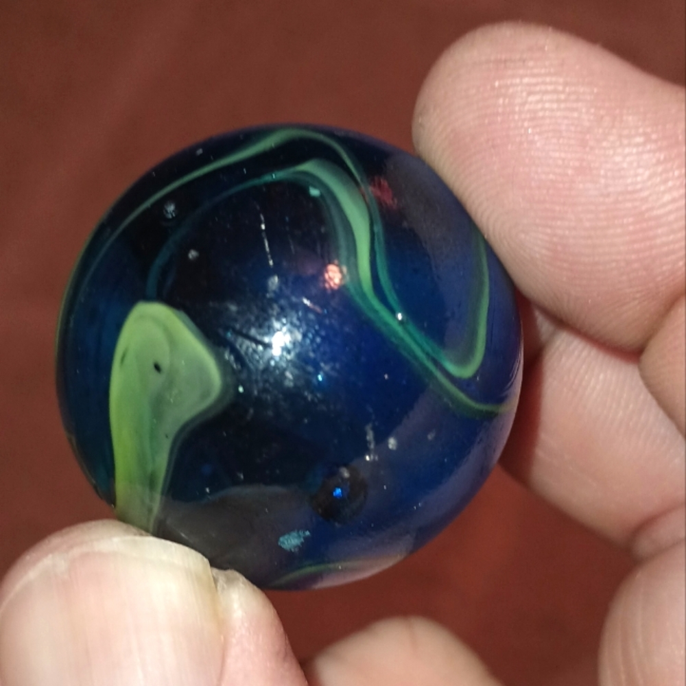 Beautiful COBALT late 1800'sGerman Grenier Marble RARE! SOLD-SOLD-SOLD😉🙏🏻